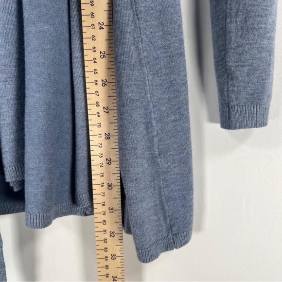 NWT ZARA KNITWEAR COLLECTION Tie Heathered Open Front Cardigan 1509/103 SMALL - Picture 6 of 9